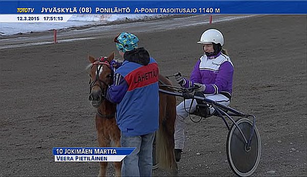 Kuva TotoTV:n lähetyksestä, kamera: Hannu Kauhanen