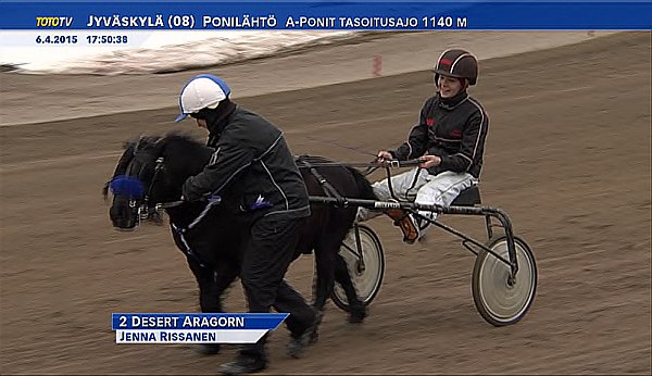 Desert Aragorn ja Jenna Rissanen. Kuva Tototv:n lähetyksestä, kamera: Hannu Kauhanen