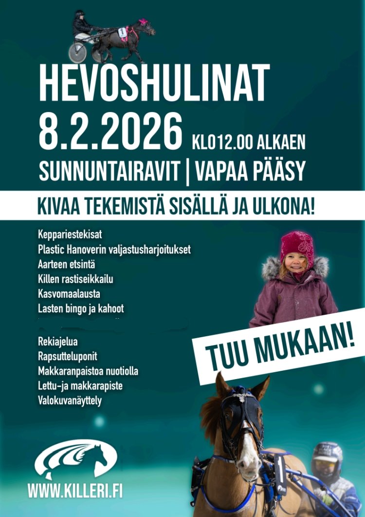Hevoshulinat Sunnuntairavit Killeri fi Hevoshulinat Sunnuntairavit Killeri fi